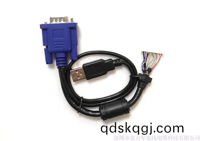 HD15公(gong)/USB+20pin*1.0挿(cha)座